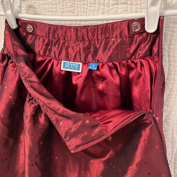 TCP Red Holiday Party Skirt Girls sz 6 Fancy Formal Christmas Valentines Day - Picture 6 of 6